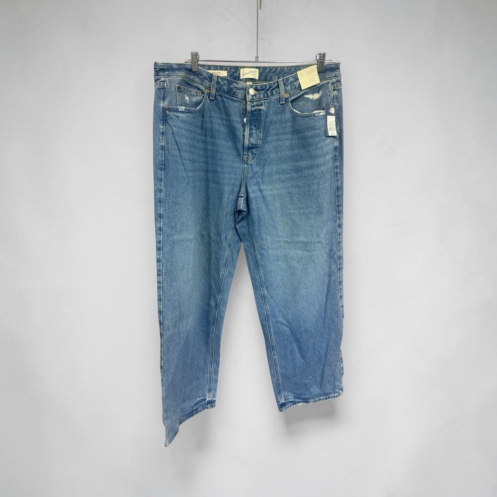 Women's Universal Thread Size 17 Mid-Rise 90's Baggy Blue Denim Jeans